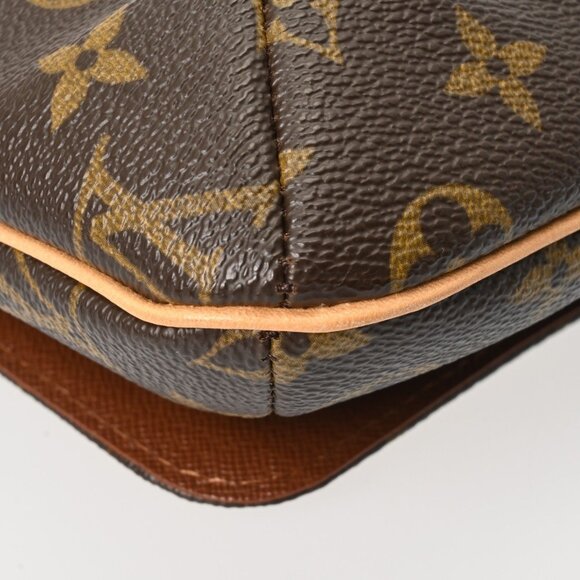 LOUIS VUITTON Brown Monogram Canvas Shoulder Bag - Picture 9 of 11